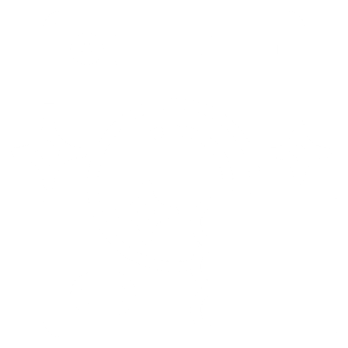 White line drawing of a washing machine with sparkles and a stack of folded clothes in the foreground, symbolizing clean laundry.